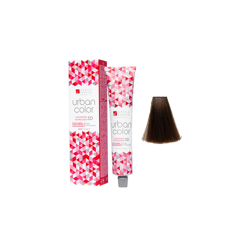 Coloration Urban Color N° 5.35 Châtain Clair Doré Acajou 100ml Coloration Urban Color N° 5.35 Châtain Clair Doré Acajou 100ml