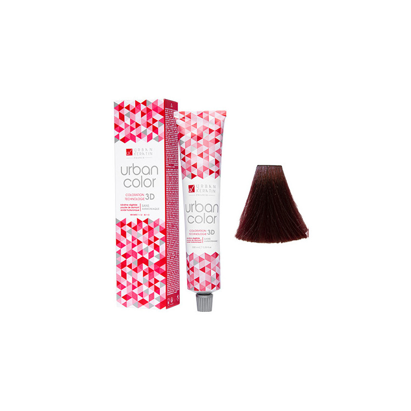 Coloration Urban Color N° 5.66 Châtain Clair Rouge Chaud 100ml Coloration Urban Color N° 5.66 Châtain Clair Rouge Chaud 100ml