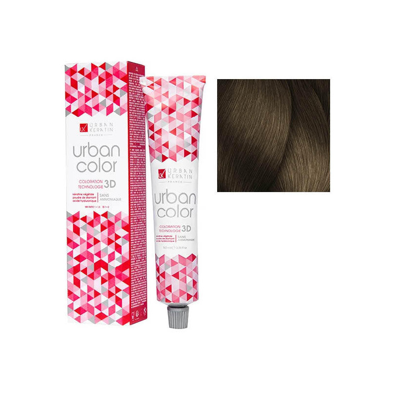Coloration Urban Color N° 7.18 Blond Cendré Moka  100ml