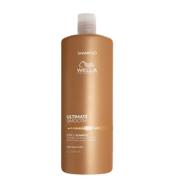 Shampooing Ultimate Smooth, nourrissant cheveux secs, ternes ou frisés, Wella 1000ml