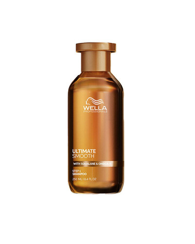 Shampooing Ultimate Smooth, Nourrissant Cheveux Secs, Ternes ou Frisés, Wella 250ml