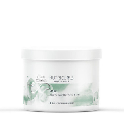 Masque Lissant pour Cheveux Bouclés et Frisé Nutricurls Waves & Curls Wella 500ml