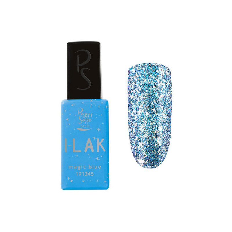 Vernis semi-permanent I-LAK Magic Blue Peggy Sage 11ml