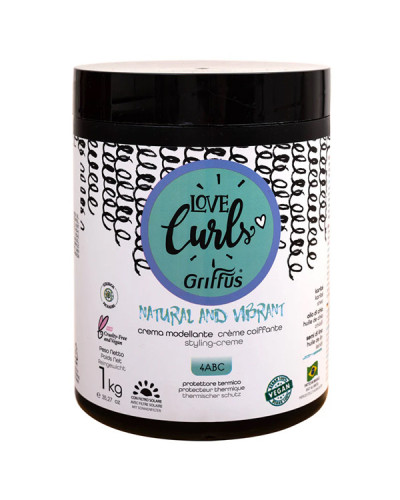 Crème Coiffante Natural and Vibrant Love Curls Griffus 1kg