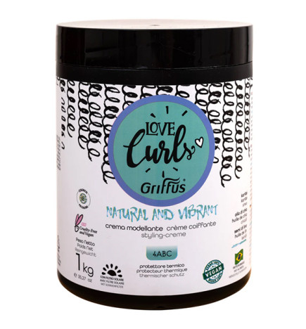 Crème Coiffante Natural and Vibrant Love Curls Griffus 1kg