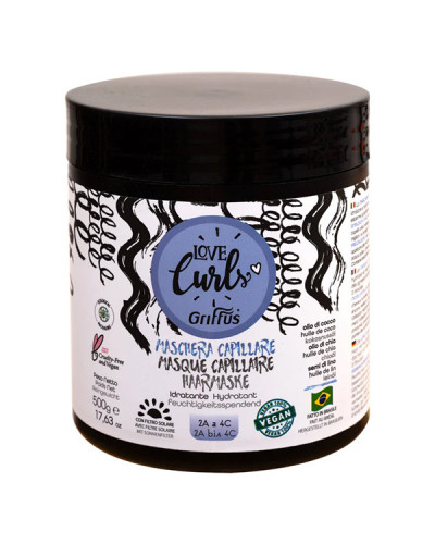 Masque Love Curls Cheveux Ondulés, Frisés, Crépus