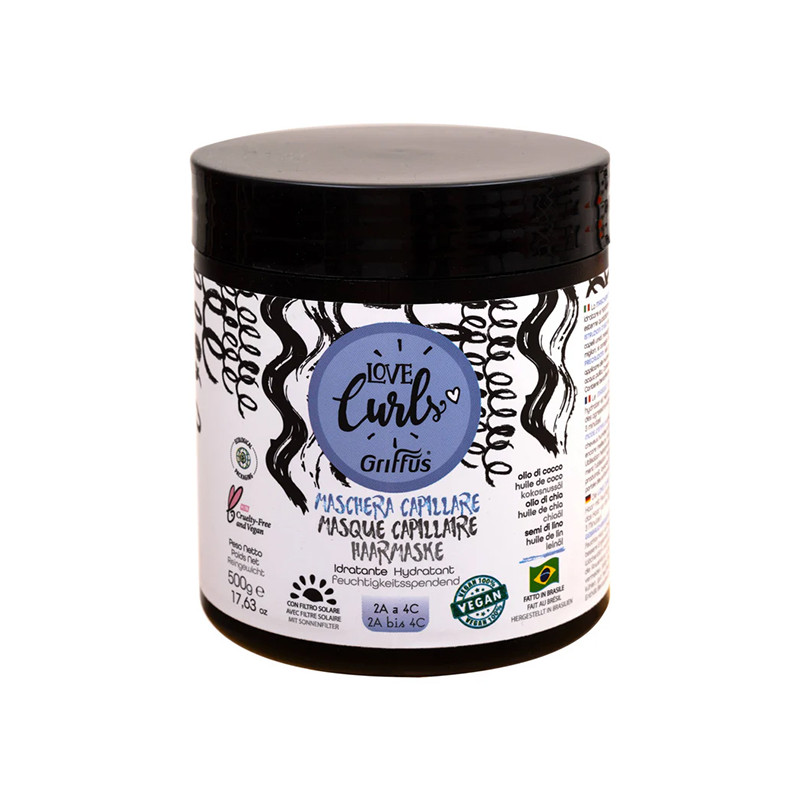Masque Love Curls Cheveux Ondulés, Frisés, Crépus 500gr Griffus