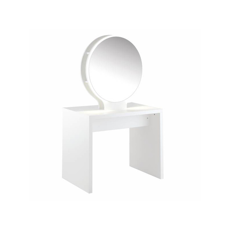 Coiffeuse Centrale Rondo 2 Places Blanche ou Dorée Ceriotti