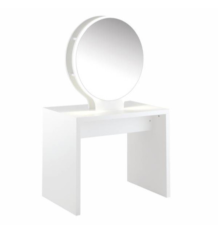 Coiffeuse Centrale Rondo 2 Places Blanche ou Dorée Ceriotti