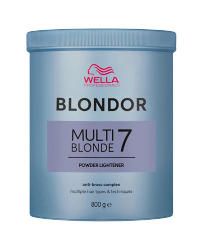 Poudre de Décoloration Blondor Multiblond 7 Tons Wella 800 gr