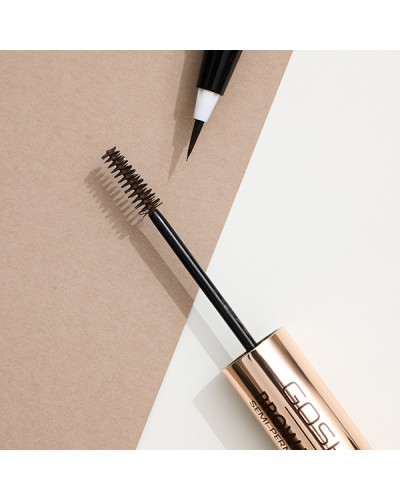 Stylo Liner + Gel Teinture Sourcils Semi Permanent 002 Dark Brown 2,9gr Gosh