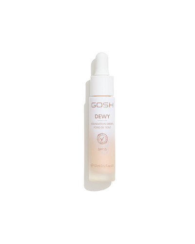 Gouttes de Fond de Teint dewy 002 Porcelain 12ml   Gosh