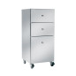 Table de Service Wally Inox 3 Tiroirs