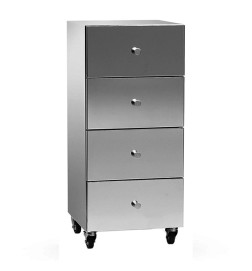 Table de Service Wally Inox 4 Tiroirs