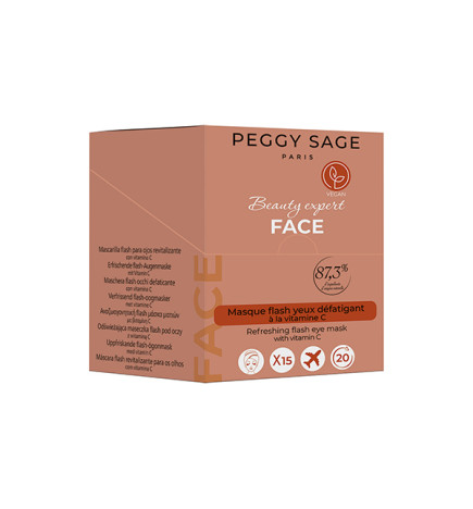Boite de 15 Masques Flash Yeux Défatigant 3 ml Peggy Sage