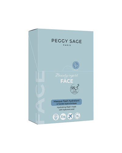 Boite de 15 Masques Flash Hydratant 15 ml Peggy Sage