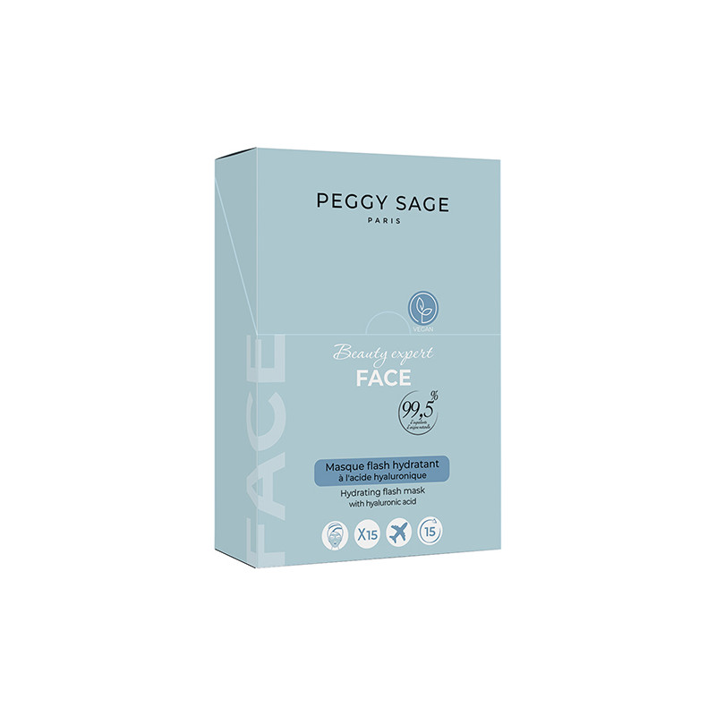 Boite de 15 Masques Flash Hydratant 15 ml Peggy Sage
