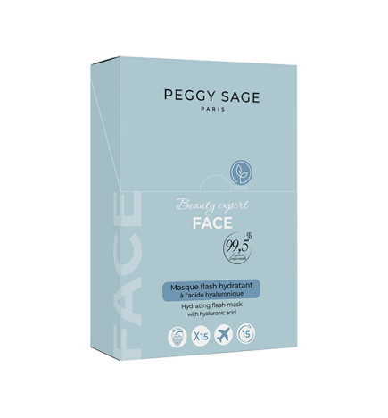 Boite de 15 Masques Flash Hydratant 15 ml Peggy Sage