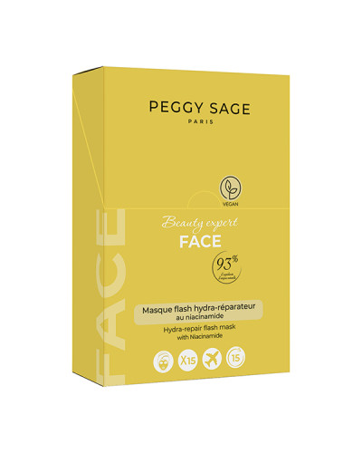 Boite de 15 Masques Flash Hydra- Réparateur 15 ml Peggy Sage