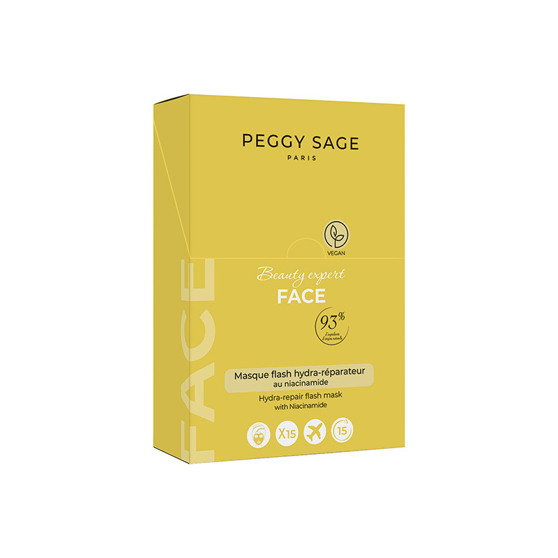 Boite de 15 Masques Flash Hydra- Réparateur 15 ml Peggy Sage