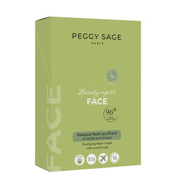 Boite de 15 Masques Flash Purifiant Visage 15 ml Peggy Sage