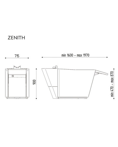 Bac de Lavage Zenith Head Spa Electrique Skai au Choix