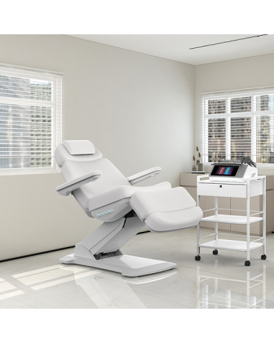 Fauteuil Esthetique Lapis Blanc 4 Moteurs Silverfox