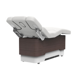 Lit Spa Onyx 3 Moteurs Wengue/skai Blanc Silverfox