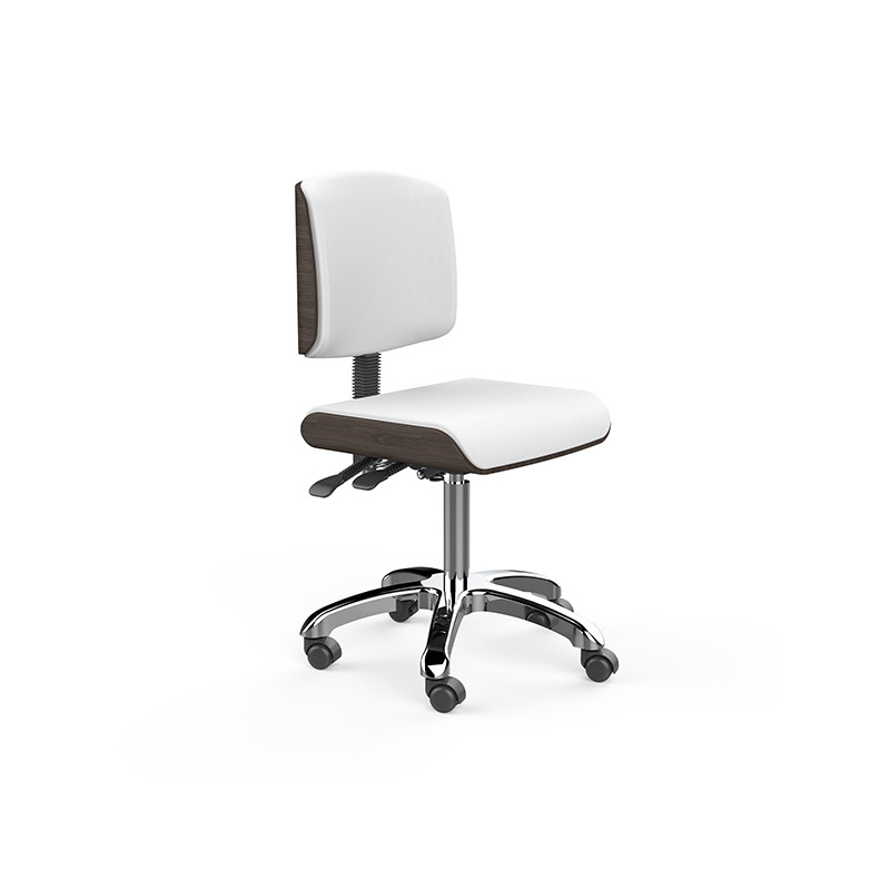 Tabouret Zoi Wengue Blanc SilverFox Tabouret Zoi Wengue Blanc SilverFox