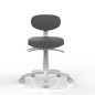Tabouret Sun Skai Gris SilverFox Tabouret Sun Skai Gris SilverFox