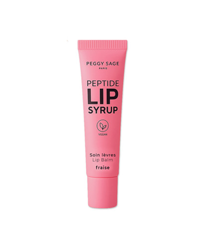 Soin lèvres Peptid Lip Syrup Fraise Peggy Sage 10 ml