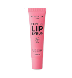 Soin lèvres Peptid Lip Syrup Fraise Peggy Sage 10 ml