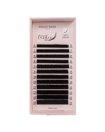 Faux cils Volume russe Easy Fans - C - 0,05 mm - 6 à 13 mm Peggy Lashes Pro
