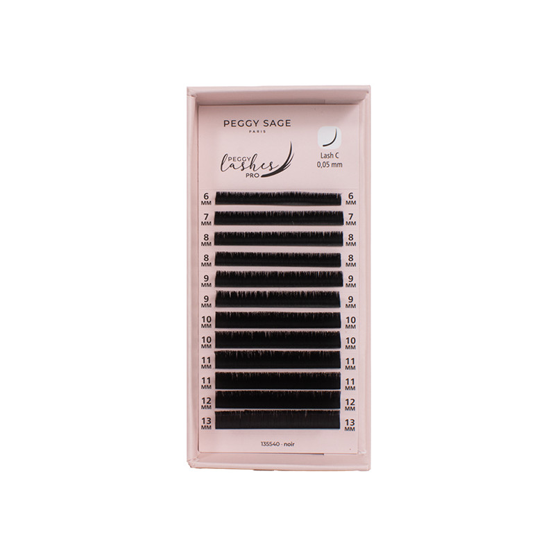 Faux cils Volume russe Easy Fans - C - 0,05 mm - 6 à 13 mm Peggy Lashes Pro