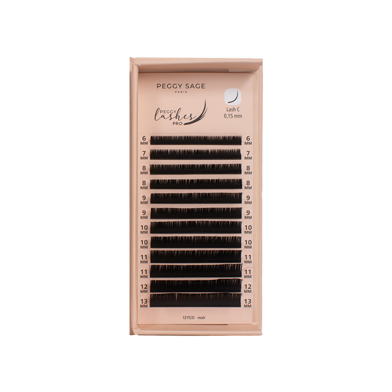Cil à cil Ellipse Flat - C - 0,15 mm - 6 à 13 mm Peggy Lashes Pro Cil à cil Ellipse Flat - C - 0,15 mm - 6 à 13 mm Peggy Lashes Pro