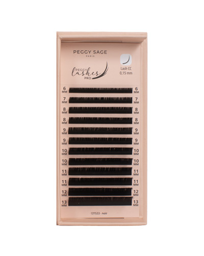 Cil à cil Ellipse Flat - CC - 0,15 mm - 6 à 13 mm Peggy Lashes Pro