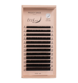 Cil à cil Ellipse Flat - CC - 0,15 mm - 6 à 13 mm Peggy Lashes Pro