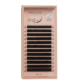 Cil à cil Ellipse Flat - M - 0,15 mm - 6 à 13 mm Peggy Lashes Pro