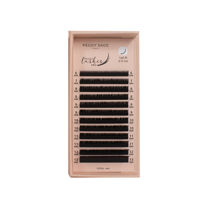 Cil à cil Ellipse Flat - M - 0,15 mm - 6 à 13 mm Peggy Lashes Pro