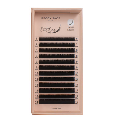 Cil à cil Ellipse Flat - M - 0,15 mm - 6 à 13 mm Peggy Lashes Pro