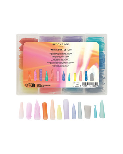 Capsules popits mixtes x 288 - 12 formes Peggy Sage