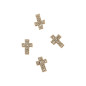 Décor Strass croix scintillantes argent Peggy Sage x 6 Décor Strass croix scintillantes argent Peggy Sage x 6
