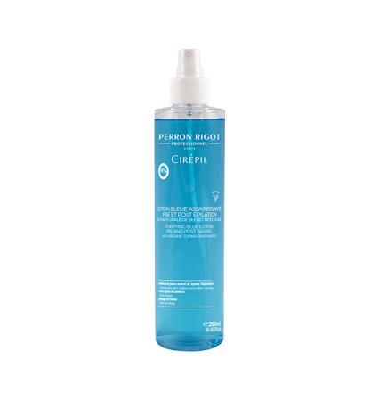 Lotion Bleue Assainissante Pré et Post épilatioire Perron Rigot 250ml