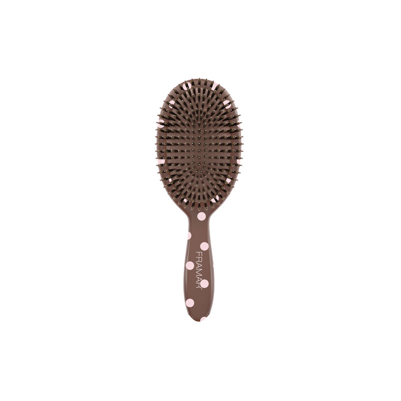 Brosse Pneumatique Gingham Chocolat Framar