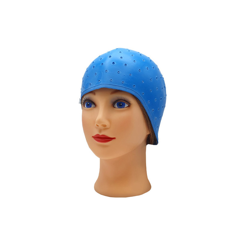 Bonnet Méches Bleu Caoutchouc