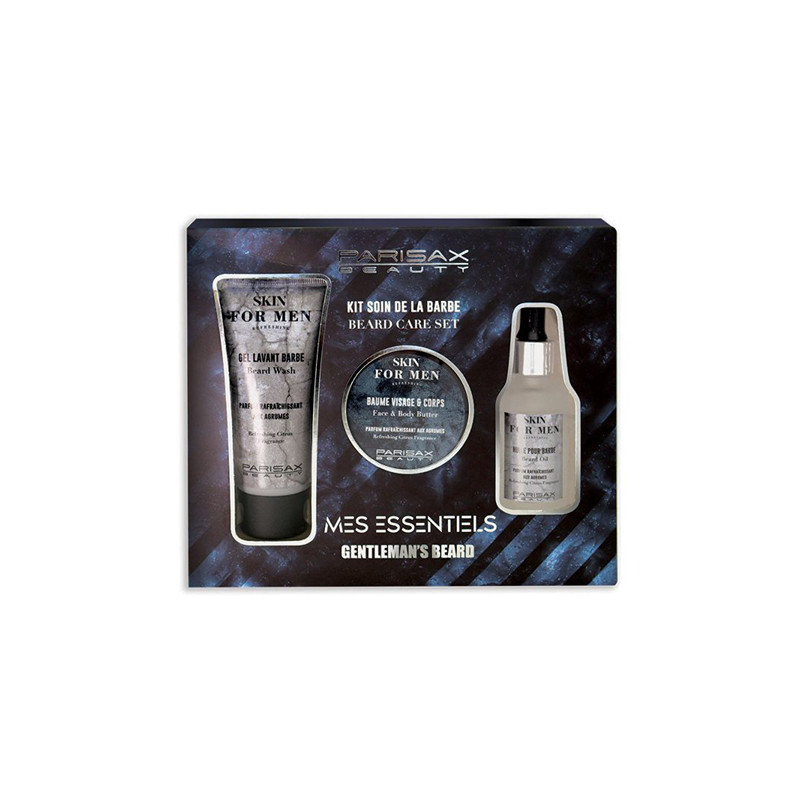 Coffret Homme Barbe Mes Essentiels 3 Produits Parisax