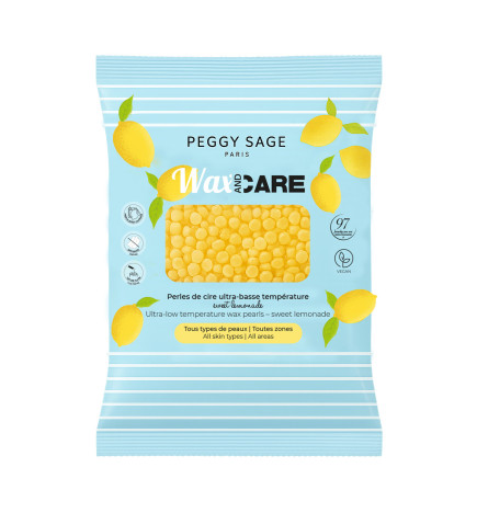 Perles de cire ultra-basse température WAX&CARE sweet lemonade Peggy Sage 800g