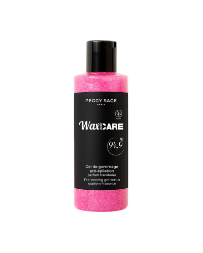 Gel de gommage pré-épilation WAX&CARE parfum framboise Peggy Sage 250 ml