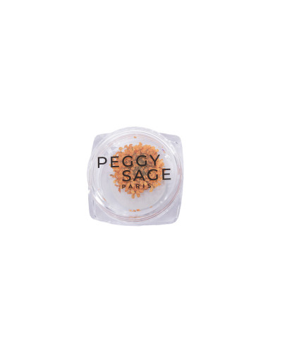 Décor d'ongles fleurs séchées orange bouquet Peggy Sage