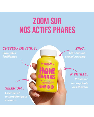 Gummies Anti-Chute de Cheveux 60 gélules Myriam K